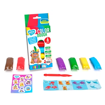 Набор для лепки с тестом 6 цветов Classic Assorted TM Lovin 41196