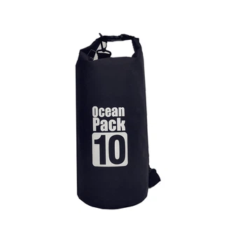 Водонепроницаемая рюкзак сумка гермомешок с шлейкой на плечо Ocean Pack 10 л Black (HbP55358210)