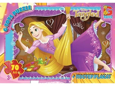Пазли Рапунцель, G-Toys, 70 ел., TA 013