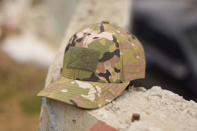 Кепка-бейсболка из рип-стоп с липучкой спереди ВСУ армейская камуфляжная кепка тактическая военная мультикам 3