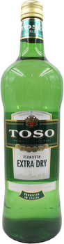Вермут TOSO Vermouth Extra Dry білий екстра-сухий 1 л 14.8% (8002915010039)