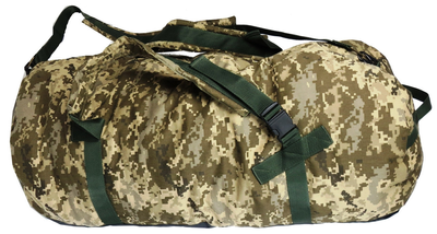 Большой армейский баул, сумка-рюкзак два в одном 100L пиксель ВСУ Ukr Military 80х40х40 см (sum0021368) Хаки