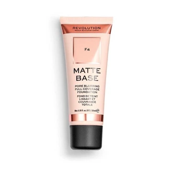 Тональный крем с матовым финишем Makeup Revolution Matte Base Foundation "F4" 28 мл. Светло-бежевый