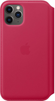 Etui z klapką Apple Leather Folio do Apple iPhone 11 Pro Raspberry (MY1K2)