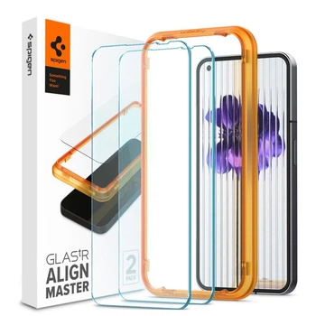 Защитное стекло Spigen Screen Protector EZ FIT Tempered Glass ALM (2pack) для Nothing Phone 1 Clear (AGL05447)