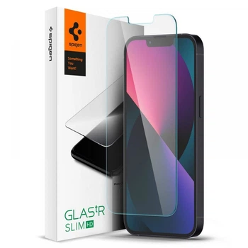 Защитное стекло Spigen Screen Protector EZ FIT Tempered Glass Slim HD для iPhone 14 Plus | 13 Pro Max Transparent (AGL03382)