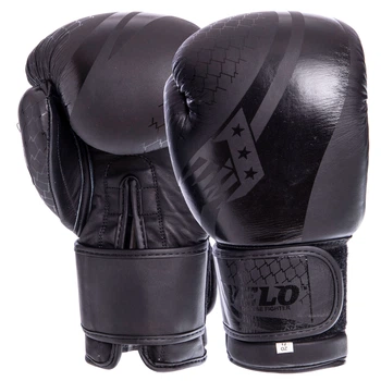 Перчатки боксерские кожаные VELO VL-2224 (размер 14oz, черный)