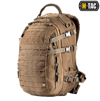 Рюкзак тактический военный M-Tac Mission Pack Laser Cut Coyote, Штурмовой рюкзак для военных ВСУ 27 л (OPT-32601)