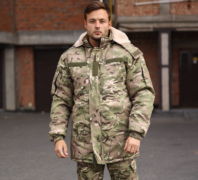 Куртка-бушлат військова чоловіча тактична ЗСУ Мультикам 8590 58 розмір (OPT-39101)