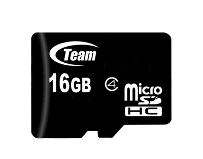 microSDHC 16GB Team Class 4 + SD-adapter (TUSDH16GCL403)