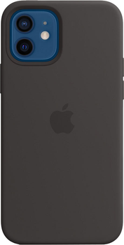 Etui Apple MagSafe Silicone Case do Apple iPhone 12/12 Pro Black (MHL73)