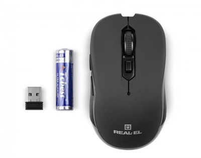 Комп'ютерна миша REAL-EL RM-330 Black USB (EL123200035)