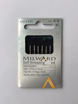 Голки з автоматичним вдяганням нитки №4-8 Milward (2122101)