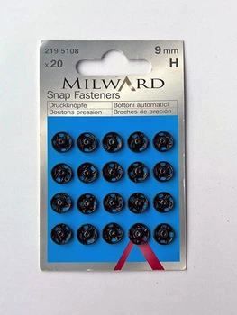 Пришивні кнопки мідні, 9мм Milward (2195108)