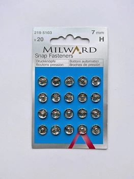 Пришивні кнопки мідні, 7мм Milward (2195103)