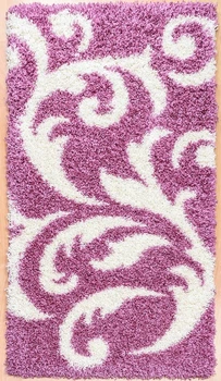 Пушистый прикроватный коврик Loca 9161 D.Pink 80х150 см Розовый