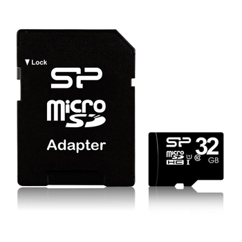 Silicon Power MicroSDHC 32 GB Class 10 + SD adapter (SP032GBSTH010V10SP)