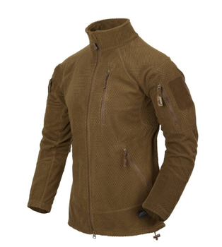 Кофта Alpha Tactical Jacket - Grid Fleece Helikon-Tex Coyote XL Тактическая мужская
