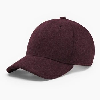 Бейсболка шерстяная зимняя закрытая INAL blank XXL / 61-62 Бордовый 264661