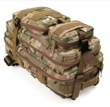 Рюкзак туристический ранец сумка на плечи для выживание Мультикам 35 л (Alop) с системой множества карманов и отделений водонепроницаемый для походов