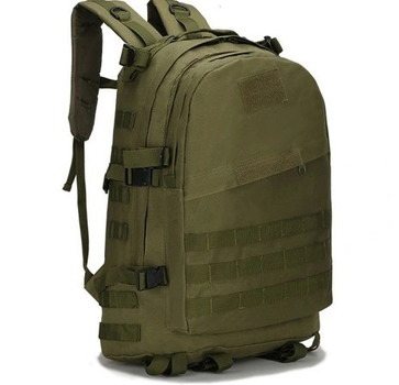 Рюкзак туристический ранец сумка на плечи для выживание Олива 40 л Alop двухлямковый с регулируемыми ремнями ручкой для переноса для походов туризма