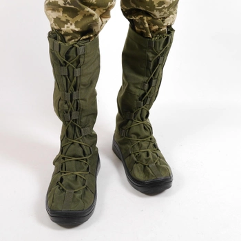 Тактические Гамаши, Размер L(42-45) Бахилы Утепленные Военные для Обуви Дождевые для Защиты Хаки
