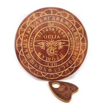 Спиритическая доска OUIJA круглая темная 34303
