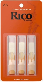 Трости для альт саксофона D'Addario Rico - Alto Sax #2.5 - 3-Pack