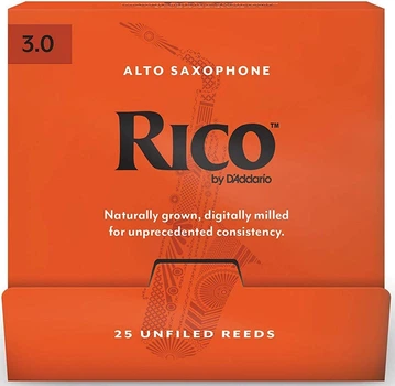 Тростини для альт саксофону D'Addario Rico - Alto Sax #3.0 - 25 Pack