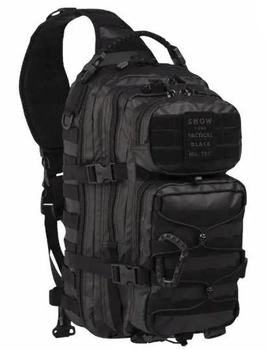 Тактический Рюкзак однолямочный Mil-Tec Tactical one strap larg 29л BLACK (14059288)