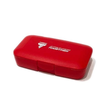 Таблетница TREC nutrition Pillbox Stronger Together, цвет красный