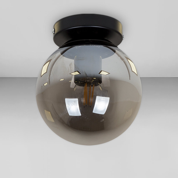 Люстра потолочная лофт Light House LS-18638F-1 BK+BK черная, плафон черный