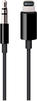 Кабель Apple Lightning to 3.5 mm Audio Cable (1.2m) Black (MR2C2)