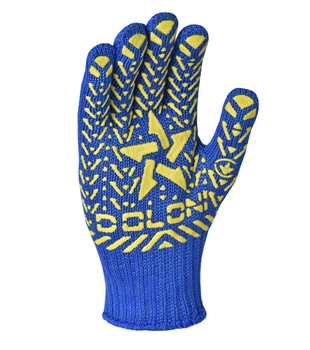 Рукавички робочі трикотажні Doloni Зірка з ПВХ малюнком 10 (587)