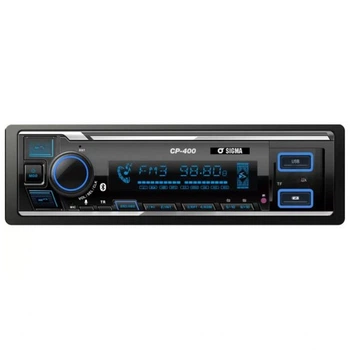 Автомагнитола sigma sp-400bt rgb app usb, 1 Din, Bluetooth, подсветка rgb