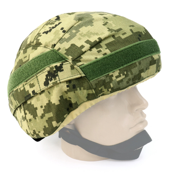 Тактический маскировочный чехол (Кавер) UMA на каску, шлем в цвете пиксель ВСУ - мм14