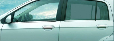 Нержавеющая наружная окантовка стекол (6 шт) Carmos для Hyundai Getz из турецкой стали