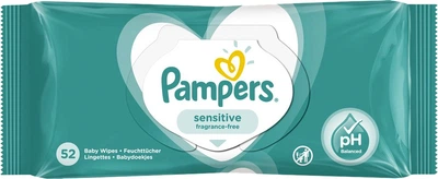 Chusteczki nawilżane dla niemowląt Pampers Sensitive 52 szt. (8001841041391)