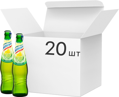 Упаковка лимонада Natakhtari Лимон-лайм 0.5 л х 20 бутылок (4860001124466)