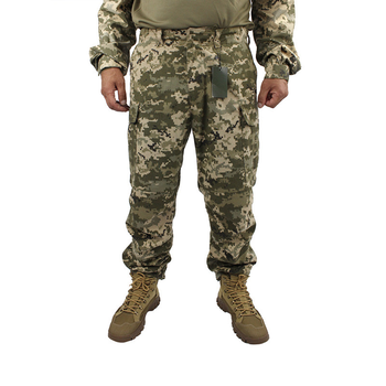 Штаны мужские Рип-стоп 2XL Пиксель Усиленные колена и задняя часть для военных тактические