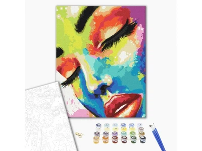 Картина по номерам Женщина в красках, Brushme (40х50 см), BS37607