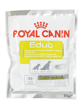 Smakołyk dla szczeniąt i dorosłych psów ROYAL CANIN Educ niskokaloryczna 50g (3182550781022/3182550781510)