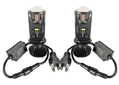 LED линзы H4 mini ближний/дальний 60 Вт HeadLight Y6D BI-LED 5500K 12V-24V