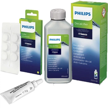 Набор для обслуживания кофемашин Philips CA6700/60 (таблетки-1 шт., жидкость -1шт. смазка-1 шт)