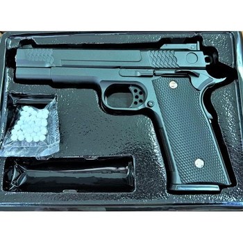 Страйкбольний пістолет "Браунінг Browning HP" Galaxy метал чорний (G2000001111)