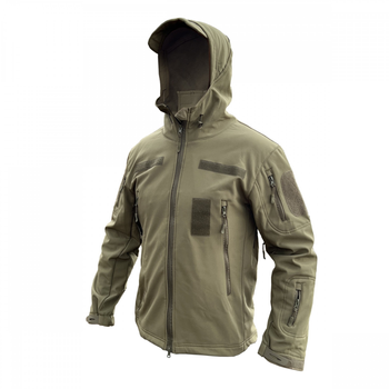 Куртка софтшелл олива тактична куртка Soft Shell непромокаюча армійська куртка для військових розмір 4XL