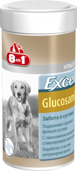 Добавка для собак Excel 8in1 Vitality Glucosamine с глюкозамином и витамином С 55 таб