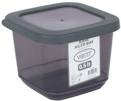 Контейнер для сыпучих продуктов Violet House 0309 Transparent Black 0.5 л (0309 Transparent Black)