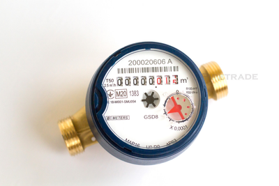 Водный счетчик холодной воды водомер на холодную воду крыльчатый BMeters GSD8 1/2 50°C L 110 мм водяные счетчики расхода водопроводные 53452