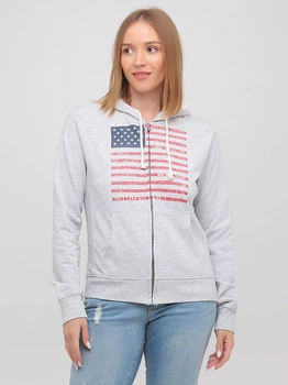 Худі на блискавці Woolrich N03101-81 S (46869S) Сірий